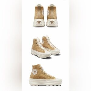 Converse Brown Run Star Hike Sneakers Women’s Platform Shoes Size 7.5